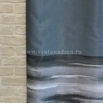Портьерная ткань Black-out «Штиль» 785 C1 графитовый