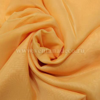 Вуаль однотонная без утяжелителя C13 апельсин (вес 49гр/м2)